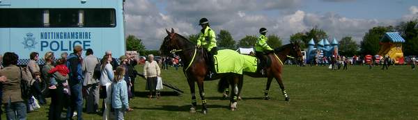 Nottinghamshire Police Horses, Lion heart and Trojan - Lincolnshire Police 4th Annual Open Day 2010 - Lincolnshire Magazine - LincsMag.com