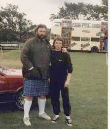 Geoff with one his fans - © Copyright Geoff Capes - Lincolnshire Magazine - LincsMag.com