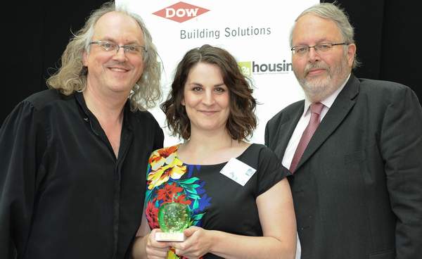 MGMW Chairman Ian Donaldson with Faye Steward of Chevrolet who accepted the MGMW Green Apple Award for overall winner on behalf of Chevrolet and Vauxhall - Lincolnshire Magazine - LincsMag.com