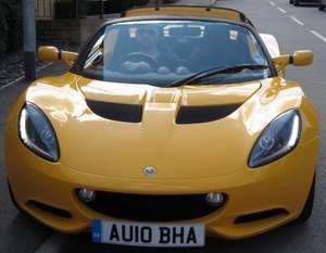 Lotus Elise close up front for LincsMag with Tim B-C