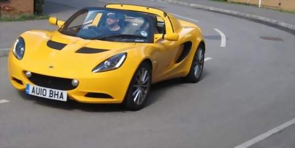 Lotus Elise with Tim B-C - Front motion shot