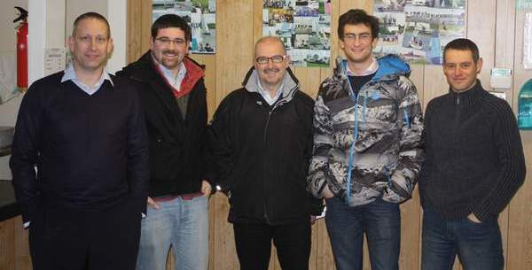 All smiles � Welland YC�s team of instructors are ready for the club�s first season as an RYA Training Centre. L-R Andy Agar, Adam Wilson, Andy Prior, Will Cook, Neal Tack. - Lincolnshire Magazine - LincsMag.com