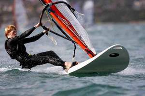 Skegness� Robert York on his way to RYA UKWA National Windsurfing Championships silver at the Weymouth & Portland National Sailing Academy, October 2010 - Photo Paul Wyeth / RYA - Lincolnshire Magazine - LincsMag.com