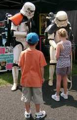 Star Wars Storm Troopers doing a bit of pr ... may the 'Air' Force be with you - Image Copyright Baron Barrymore Halpenny - RAF Waddington International Airshow 2011 - Lincolnshire Magazine - LincsMag.com