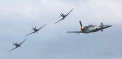 A dramatic dogfight re-enactment - Photo by LincsMag Photographer, Rees Adams - RAF Waddington Air Show 2010 - Lincolnshire Magazine - LincsMag.com